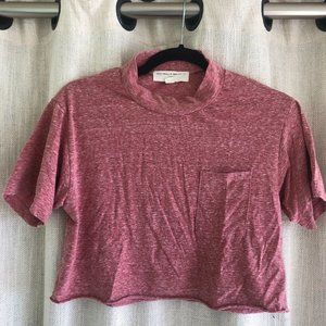 Red crop top